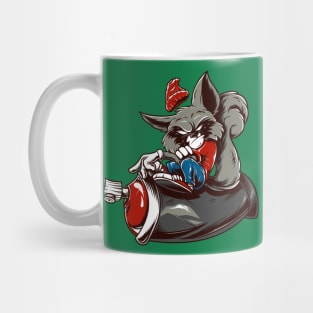 Racoon Riding Spray Mug